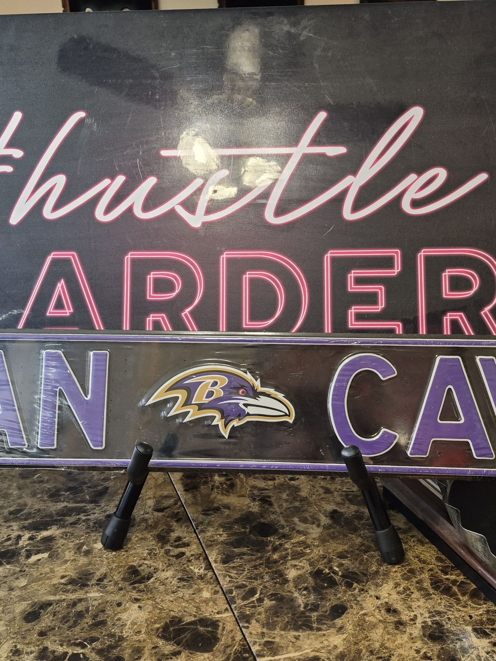 Baltimore Ravens Man Cave Steel Street Sign - NFL 36in
The Baltimore Ravens Ma